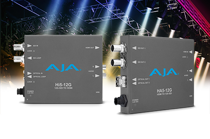 AJA Introduces Hi5-12G and HA5-12G Mini-Converters at InfoComm 2018